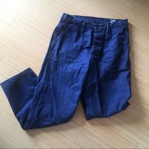 OrSlow Japanese denim mid-rise jeans.